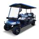 Custom Black Powertrain 6 Seater Golf Cart With All Terrain Tires