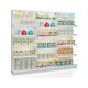 900*350*2350mm Grocery Store Display Shelves Double Single Sided