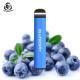 Smooth Airflow 2000 Puff Vape Pen Blueberry Puff Bars 17350 Battery