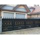 Ornamental Cast Iron Fence Climate Resistance / Outdoor Spearhead Fence