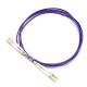FTTH Purple Ericaviolet Color OM4 Fiber Cable Multimode DX Duplex Optical