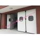 Aluminum Seal Accordion Doors Multi Panels Hinged Industrial Garage Doors Folding For Warehouse