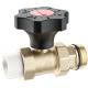 3704 Graduated Handwheel Brass Ball Valve DN20 Flow-Rate Precisely Adjustable with PP-R Adapter x Flexible Male Nipple
