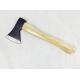 600G Size Natural color Hickory Handle Forged Carbon Steel Axe For Axe Throwing Camping And Outdoor Activities