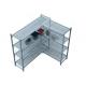 Durable Heavy Duty Plastic Shelving Vented / Slotted Angle Shelving Rust - Proof