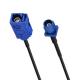 Customized Fakra male to Fakra female pigtail cable in blue for Antenna Accessory