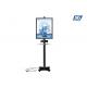 Black Painted Commercial Phone Charging Station Single Sided Display Floor Stand