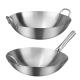 Thickened Stainless Steel Non Stick Chinese Wok Double Ear Non Coating Round Bottom