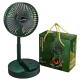 In Stock Folding Portable Fan Floor Standing Fan USB Rechargeable Wireless Telescopic Fans With Promotional Gift Box