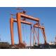 40M Span Portal Gantry Shipyard Cranes With Rigid Outrigger box girder