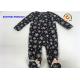 Snowman Applique Baby Girl Pram Suit Cap Snap Tab 100% Micro Fleece Coverall