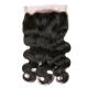 360 Lace Frontal Body Wave Free Part Closure Remy Hair Natural Black Density 120%