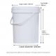 Durable Plastic Bucket Paint Drum Barrel 20L HDPE With Cover PP