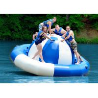 Water Park Inflatable Saturn Rocker , Attractive Blue Inflatable Water Game Spinner
