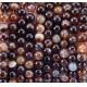 Coffee Stripped Agate Loose Bead Strands Semi Precious Stone for DIY Jewelry Making