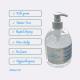 Waterless 480ml 70 Percent Alcohol Antiviral Hand Gel