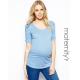Sky blue maternity clothes cheap with ruffle sleeve cloth for pregnance women
