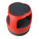 Round Step Stool with Retractable Casters Non-Slip Surface