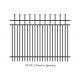 Narrow Spacing Top Crimped Spear Tubular Steel Fence Garrison Brand 3 Rails 1.83m x 2.95m powder coated 100 microns