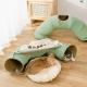 Multifunctional Foldable Cat Tunnel Cat Passage Rolling Floor Chinchilla Nest Cat Spring And Summer Cat Bed