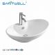 AB8043 Chaozhou Ceramic Basin Countertop Ultra Thin Edge Bathroom Art Basin Above Counter Basin