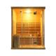 Solid Wood Indoor 3KW Family Steam Sauna Room 3 Person