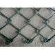 Green Metal Chain Link Mesh Fence Anti Corrosive High Strength Size Customized