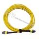 Microns OS2 Singlemode MTP MPO Patch Cable Riser Rated PVC Jacket