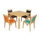 Minimalist Wooden Table Set Conference Solid Wood Kitchen Tables Moisture Proof