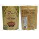 Wholesale Biodegradable Zipper Brown Kraft Paper Bags Tea/Food Packaging Stand Up Paper k Bag