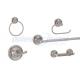 5 Pcs Polished Chrome Zamak Bathroom Hardware Brushed Nickel Bath Value Pack