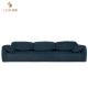 High Quality Luxury Furniture Couch Three Sofa Imported Abrasive Leather Italian Modern Living Room Sofas