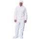 CE CAT 3 White Painters Coveralls , Unisex Type 5 Disposable Coveralls