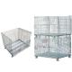 Collapsible Electro Zinc Plated 50x50 Mesh Metal Storage Cage