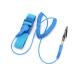 Blue 3meters Line PVC Fabric ESD Wrist Strap Bracelet For Cleanroom