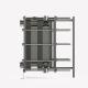 Stainless Steel Industrial Sanitary Liquid Milk Heat Cool Plate Exchanger Pasteurizer Steam Plate Exchanger
