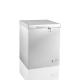 Mini Small Deep Chest Freezer With Door Lock And Silver Exterior Appearance