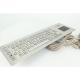 Industrial IP65 QWERTY Panel Mounting Keyboard With Touchpad Stainless Steel Metal