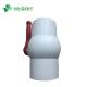 QX01 Blow-Down Valve 100% Raw Material Socket PVC Ball Valve with ABS Handle