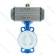 Wafer Connection Air Operated Butterfly Valve Lined PTFE For Hydrofluoric Acid
