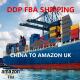 Reliable Door To Door Amazon Shipping FBA Freight Forwarder