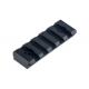 Metal 8 Slots Keymod Picatinny Rail 20mm Width Easy Installation Black Color