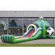 Outdoor PVC Inflatable Sports Games / Football Bouncer Slide Combo