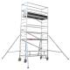 Adjustable Height Aluminum Scaffold Platform Ladder 200kg/㎡ Safe Load