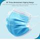 Earloop Style Sterile Disposable Face Mask 3 Ply Non Woven 17.3 * 9.5cm