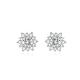 Special Design 18k Lab Grown Diamond Earrings Jewelry Fashion style Round shape diamond Earrings