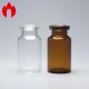 10ml Clear and Brown Tubular Glass Bottle Vial