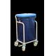 Simple Stainless Steel Medical Trolley Hospital Clinic Furniture With Dirt Bag