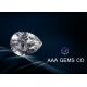 Jewelry Pear Cut White Moissanite , Created Moissanite Size 8mm x 10mm