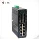 Ethernet Switch IP40 Aluminum Case Industrial 8 x RJ45 Connector